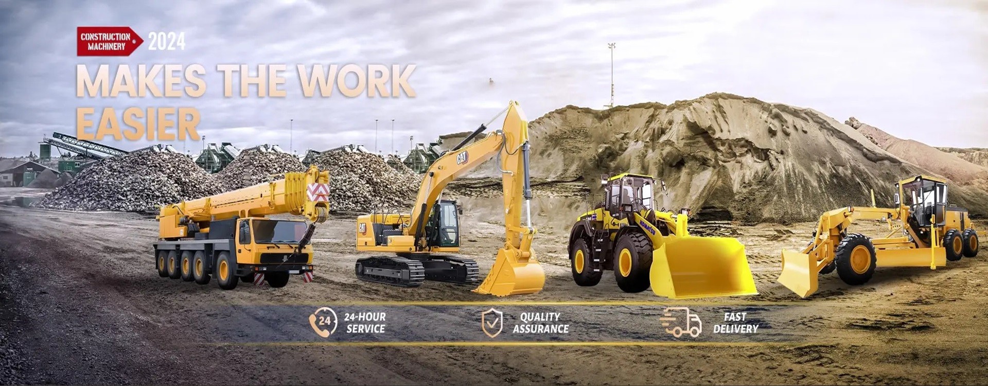 kualitas Kendaraan mesin konstruksi pabrik